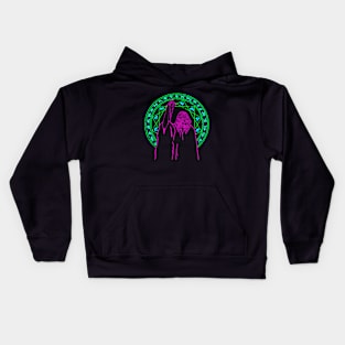 Neon Gothic style Kids Hoodie